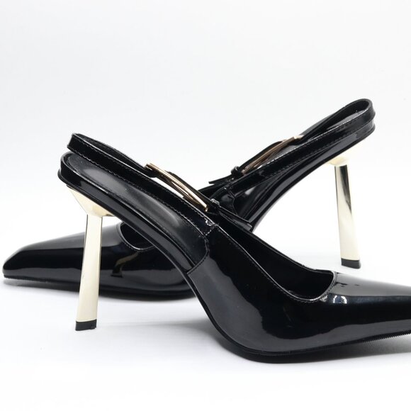 YIYA Slingback Heels Pumps Shoes for Women with Buckle Strap Slip  Size 7 - Picture 5 of 6
